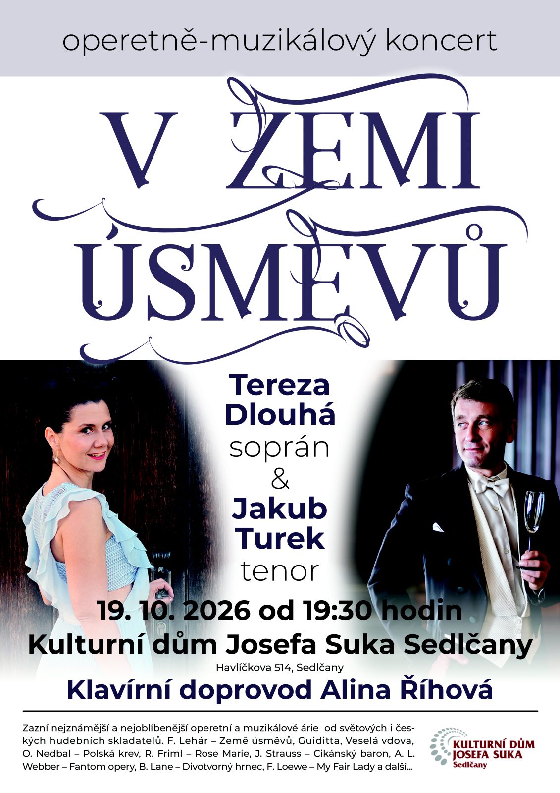 V ZEMI ÚSMĚVŮ - operetně-muzikálový koncert